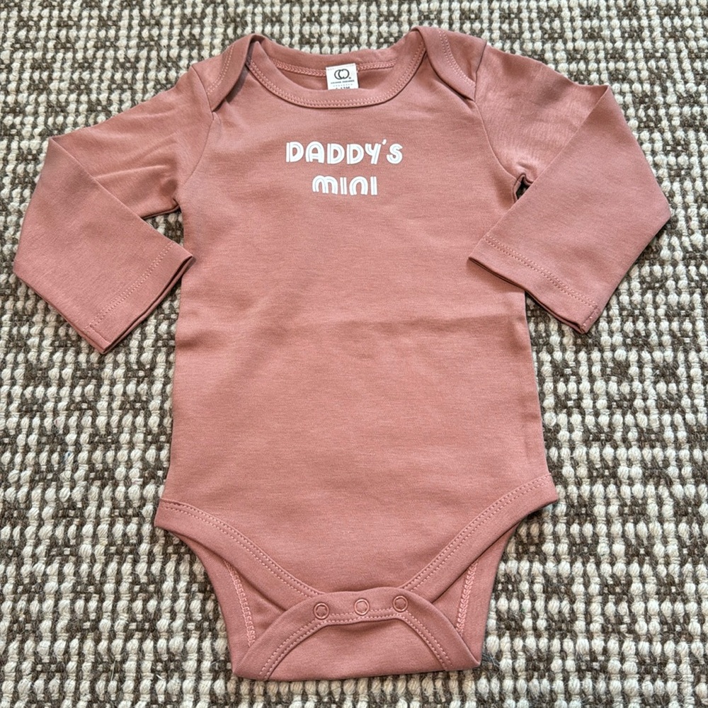 Colored organics custom daddy’s mini onesie